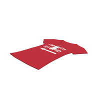 Female V Neck Laying With Tag Red Im With Stupid PNG & PSD Images