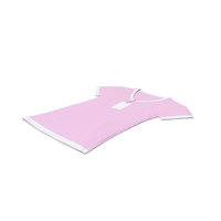 Female V Neck Laying With Tag White And Pink PNG & PSD Images