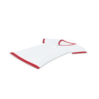 Female V Neck Laying With Tag White And Red PNG & PSD Images