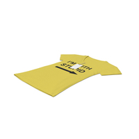 Female V Neck Laying With Tag Yellow Im With Stupid PNG & PSD Images