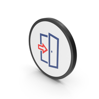 Icon Exit Red PNG & PSD Images