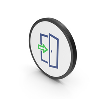 Icon Exit Green PNG & PSD Images