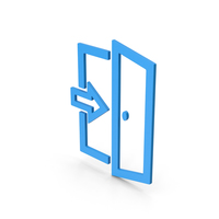 Symbol Exit Blue PNG & PSD Images