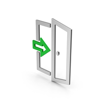 Symbol Exit Colored Metallic PNG & PSD Images