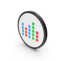 Icon Graph Cube Chart Colored PNG & PSD Images