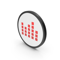 Icon Graph Cube Chart Red PNG & PSD Images
