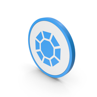 Icon Diamond / Octagon Blue PNG & PSD Images
