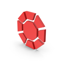 Symbol Diamond / Octagon Red PNG & PSD Images