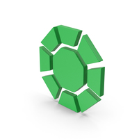 Symbol Diamond / Octagon Green PNG & PSD Images