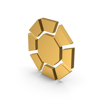 Symbol Diamond / Octagon Gold PNG & PSD Images