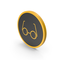 Icon Glasses Yellow PNG & PSD Images