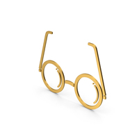 Symbol Glasses Gold PNG & PSD Images
