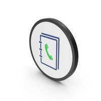 Icon Phone Book Green PNG & PSD Images