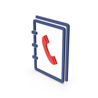 Symbol Phone Book Red PNG & PSD Images