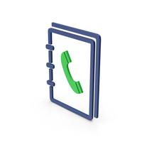 Symbol Phone Book Green PNG & PSD Images