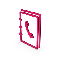 Symbol Phone Book Metallic PNG & PSD Images