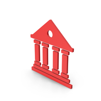 Symbol Architecture / Building Red PNG & PSD Images