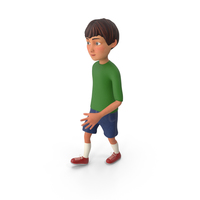 Cartoony Boy Walking PNG & PSD Images