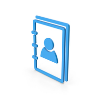 Symbol Address Book Blue PNG & PSD Images