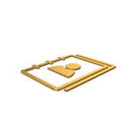 Gold Symbol Address Book PNG & PSD Images