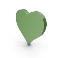 Heart Green Icon PNG & PSD Images