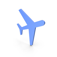 Aeroplane Blue Icon PNG & PSD Images