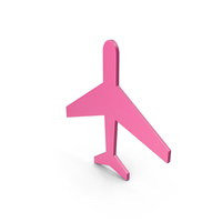 Aeroplane Pink Icon PNG & PSD Images