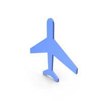 Aeroplane Blue Icon PNG & PSD Images
