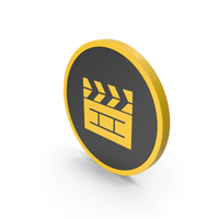 Icon Cinema Movie Yellow PNG & PSD Images
