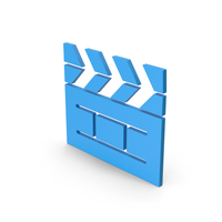 Symbol Cinema Movie Blue PNG & PSD Images