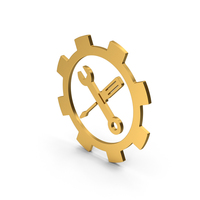 Symbol Tools Gold PNG & PSD Images