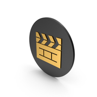 Cinema Movie Gold Icon PNG & PSD Images