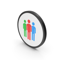 Icon People Group Colored PNG & PSD Images