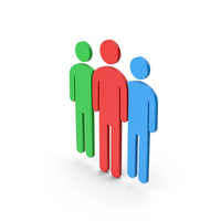 Symbol People Group Colored PNG & PSD Images