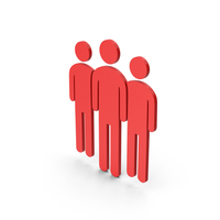 Symbol People Group Red PNG & PSD Images