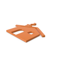 House Orange Icon PNG & PSD Images