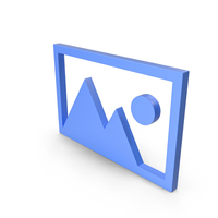 Picture Blue Icon PNG & PSD Images