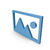 Picture Blue Icon PNG & PSD Images