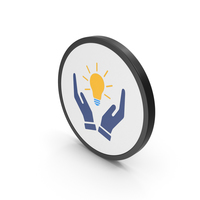 Icon Hands Holding Light Bulb PNG & PSD Images