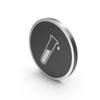 Silver Icon Test Tube PNG & PSD Images