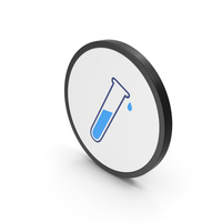 Icon Test Tube Blue PNG & PSD Images