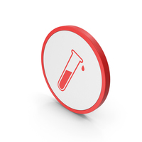 Icon Test Tube Red PNG & PSD Images