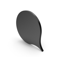 Speech Bubble Black PNG & PSD Images