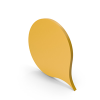 Speech Bubble Yellow PNG & PSD Images