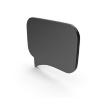 Speech Bubble Black PNG & PSD Images