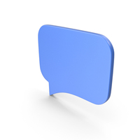 Speech Bubble Blue PNG & PSD Images