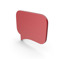 Speech Bubble Red PNG & PSD Images