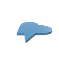 Speech Bubble Blue PNG & PSD Images