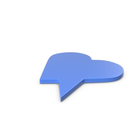 Speech Bubble Blue PNG & PSD Images