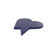 Speech Bubble Dark Blue PNG & PSD Images